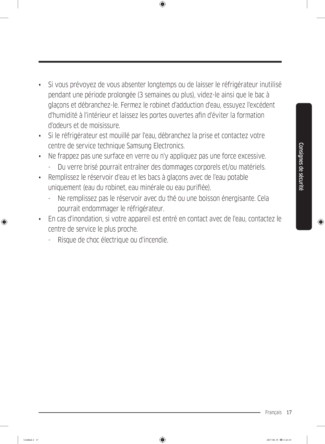 Samsung RF56M9380SG/EF manual Français 17  